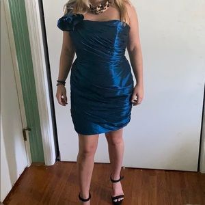 Midnight blue short dress